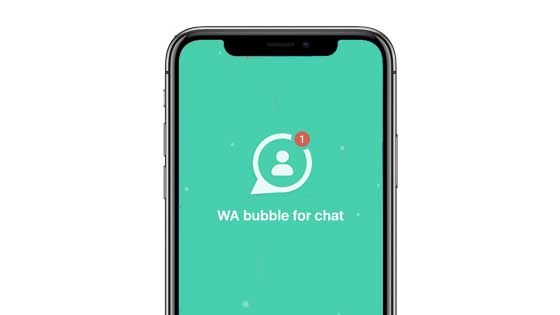 aplikasi wa bubble for chat