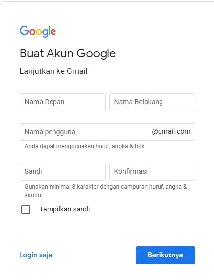 buat akun gmail pribadi