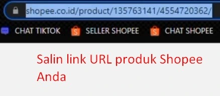 salin link url produk shopee ke Akulaku