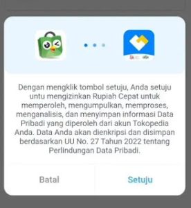 Penambahan informasi tambahan di Rupiah Cepat